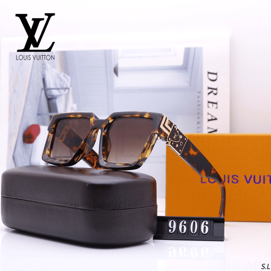 a pair of sunglasses sitting on top of a box