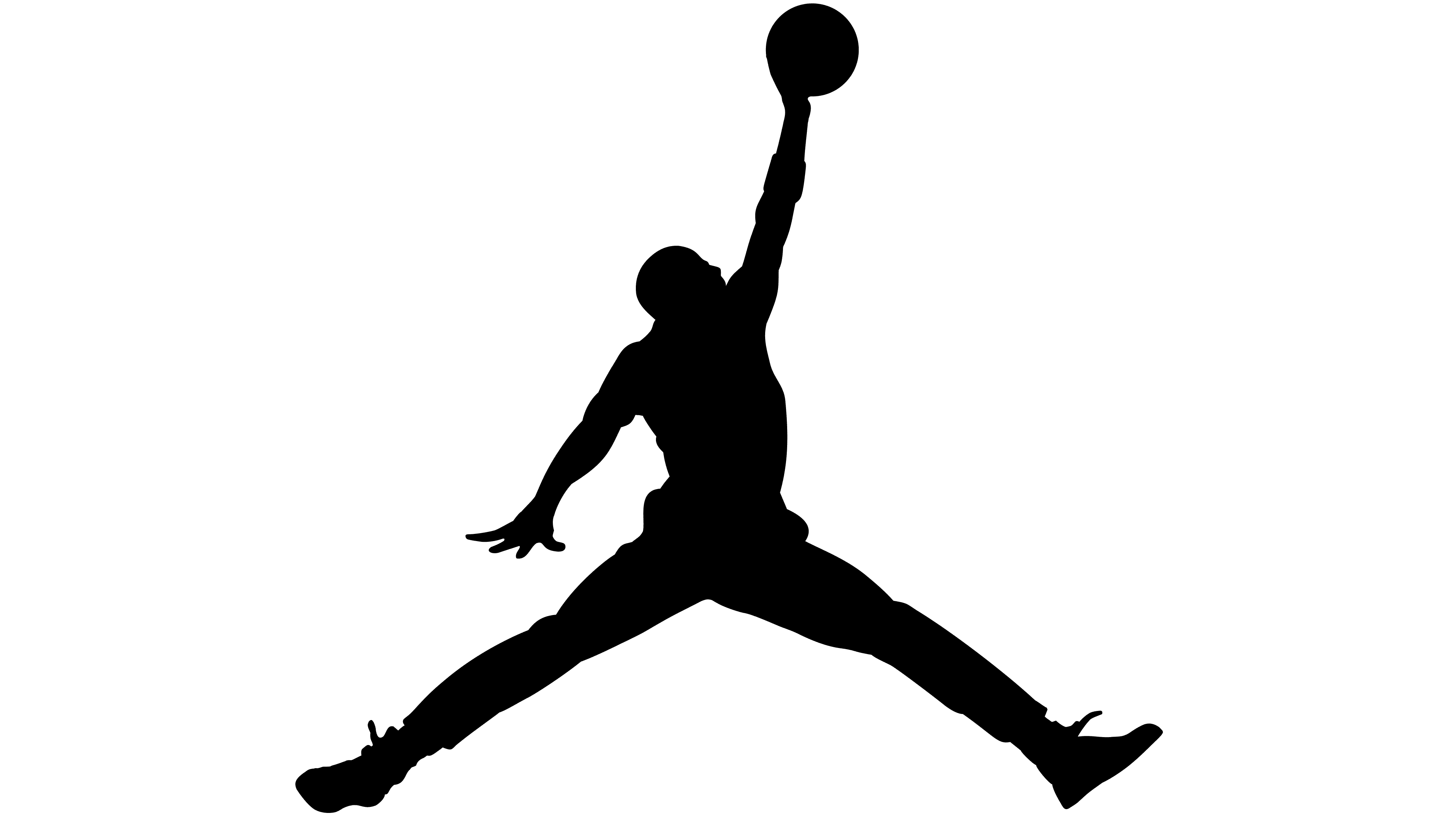 a silhouette of a basketball player with a ball in his hand