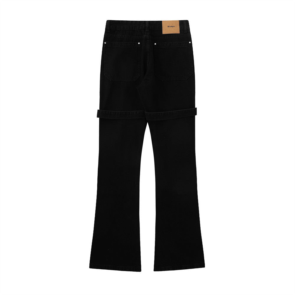 Men's Hip Hop Tide Brand Function Loose-fitting Wide-leg Trousers