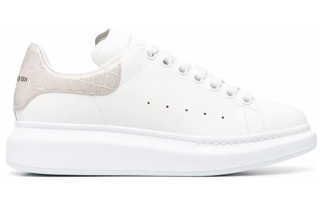 (WMNS) Alexander McQueen Oversized Sneaker 'White Champagne' 553770WHXMY9551 #