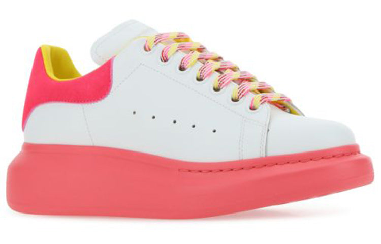 (WMNS) Alexander McQueen Oversized Sneakers 'White Pink Yellow' 553770WIB9N9555 #