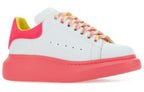 (WMNS) Alexander McQueen Oversized Sneakers 'White Pink Yellow' 553770WIB9N9555 #