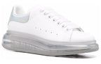 (WMNS) Alexander McQueen Leather Larry Oversized Sneakers 'White Iridescent' 611698WIB9U9620 #