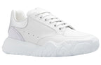 (WMNS) Alexander McQueen Court Trainer 'White Silver' 709033WIAAZ8879 #