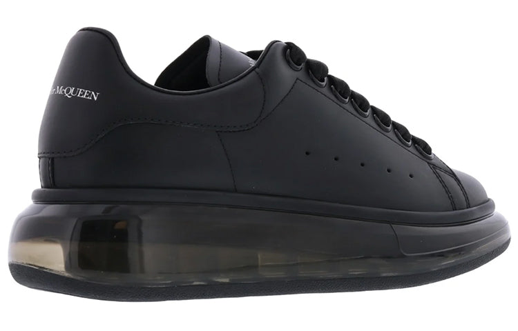 (WMNS) Alexander McQueen Oversized Sneaker 'Clear Sole - Black' 611698WHX981000 #