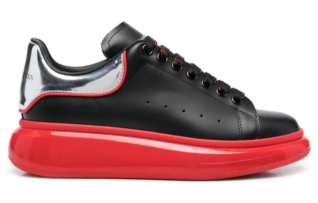 Alexander McQueen Oversized Sneaker 'Black Silver Lust Red' 705068WIBNZ1091 #