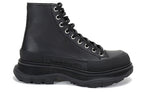 Alexander McQueen Tread Slick Lace Up Boot 'Triple Black Leather' 627206WHZ621081 #