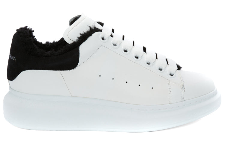 (WMNS) Alexander McQueen Oversized Sneaker 'White Black' 609650WIAFJ9061 #