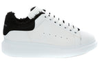 (WMNS) Alexander McQueen Oversized Sneaker 'White Black' 609650WIAFJ9061 #