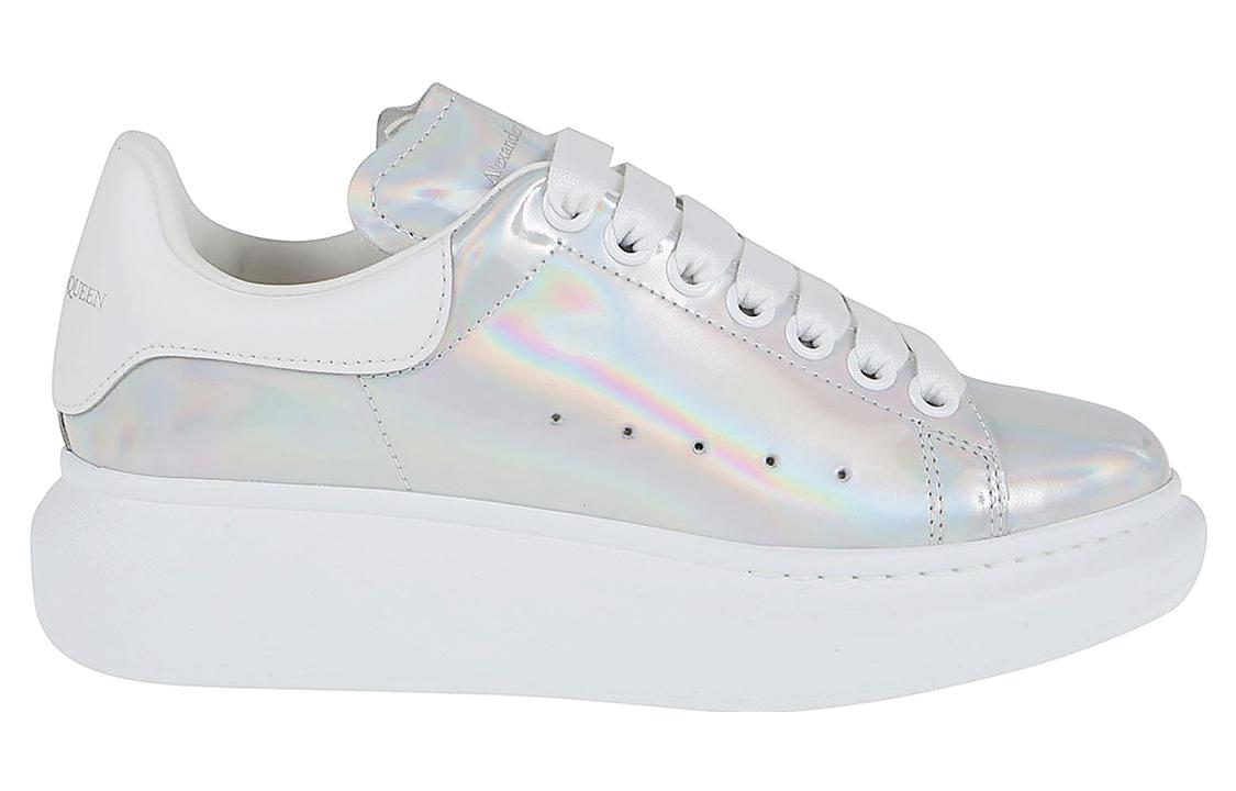 (WMNS) Alexander McQueen Oversized Sneakers 'White Iridescent' 718139WICT19000 #