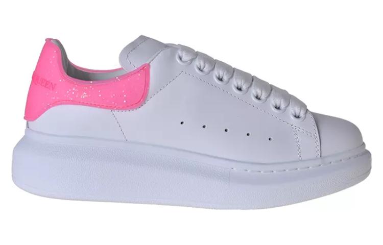 (WMNS) Alexander McQueen Oversized Sneakers 'White Bright Pink' 718157WIAF19753 #