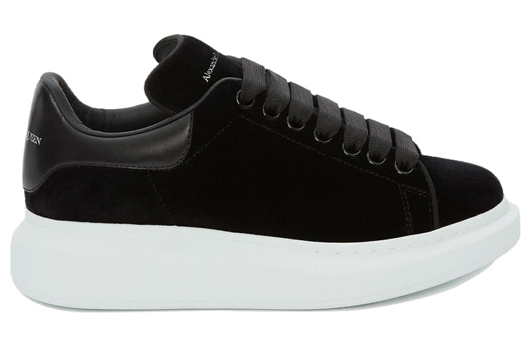 (WMNS) Alexander McQueen Oversized Sneaker 'Smooth Black' 553775W4FKT1000 #