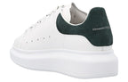 (WMNS) Alexander McQueen Oversized Low-Top Sneakers 'White Dark Green' 718139WIBN28936 #