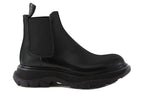 (WMNS) Alexander McQueen Leather Chelsea boots 'Black' 641837WHZ841000 #