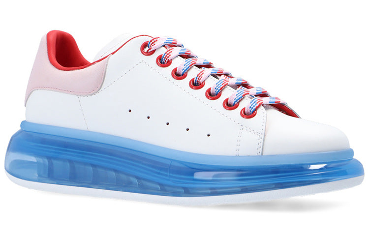 (WMNS) Alexander McQueen Oversized Sneaker 'White Blue' 611698WHXMA9623 #