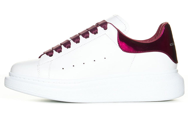 (WMNS) Alexander McQueen Oversized Sneakers 'White Burgundy' 718232WIE828847 #
