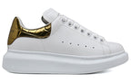 (WMNS) Alexander McQueen Oversized Sneaker 'Gold Crocodile' 553770WHYBQ9075 #