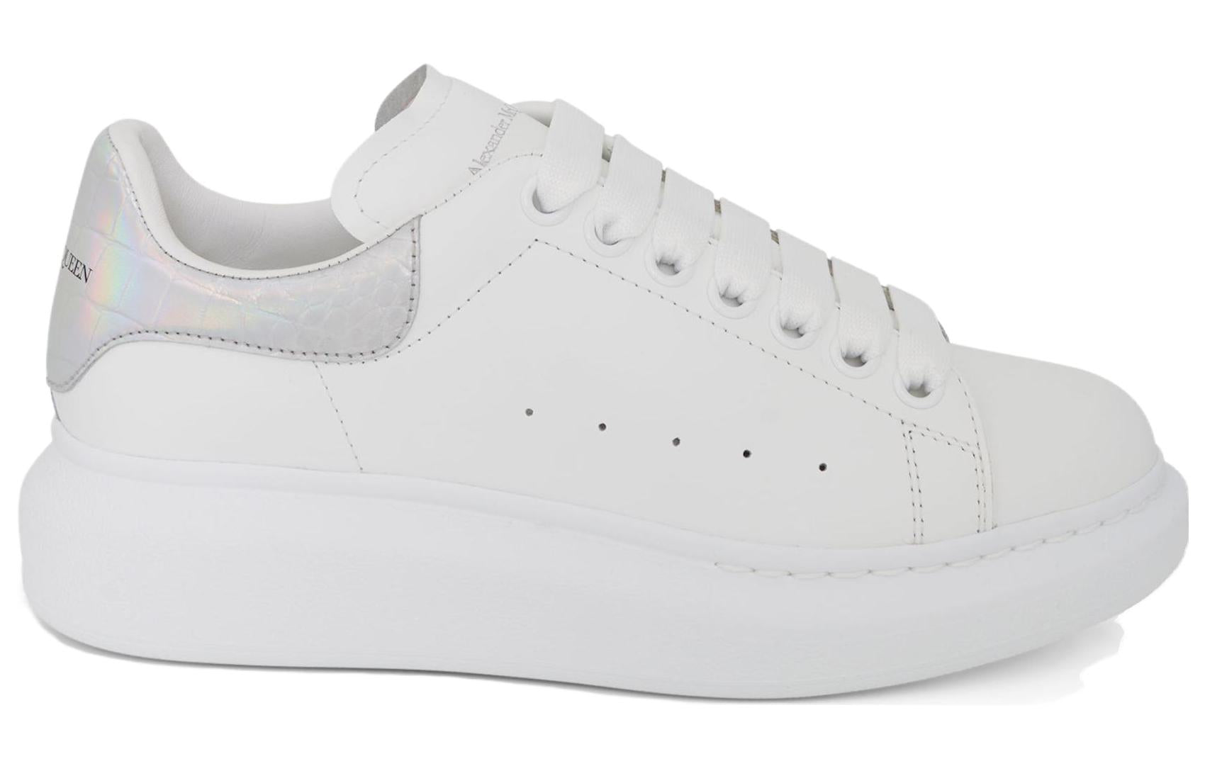 (WMNS) Alexander McQueen Oversized Sneaker 'Silver' 553770WIB9V9637 #