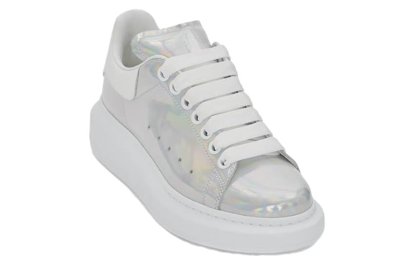 (WMNS) Alexander McQueen Oversized Sneakers 'White Iridescent' 718139WICT19000 #