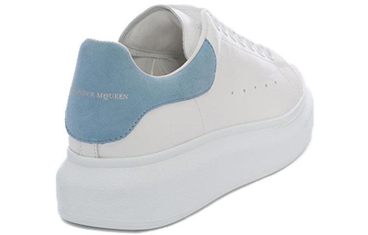 (WMNS) Alexander McQueen Oversized Sneaker 'White Dream Blue Suede' 553770WHGP79048 #