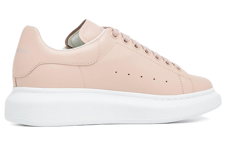 (WMNS) Alexander McQueen Oversized Larry Leather Sneakers 'Pink White' 718139WHGP56856 #