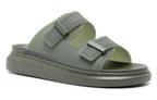 Alexander McQueen Hybrid Sandals 'Olive' 663563W4TM63211 #