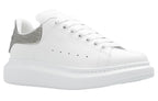 (WMNS) Alexander McQueen Oversized Leather Sneakers 'White Grey' 733010WICYK9075 #