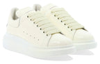 (WMNS) Alexander McQueen Glossy Low-Top Sneakers 'Cream White' 718130WIA347904 #