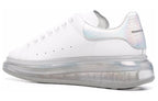 (WMNS) Alexander McQueen Leather Larry Oversized Sneakers 'White Iridescent' 611698WIB9U9620 #