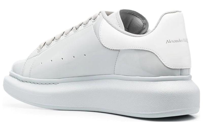 (WMNS) Alexander McQueen Oversized Low-Top Sneakers 'Grey White' 697102W4T911806 #
