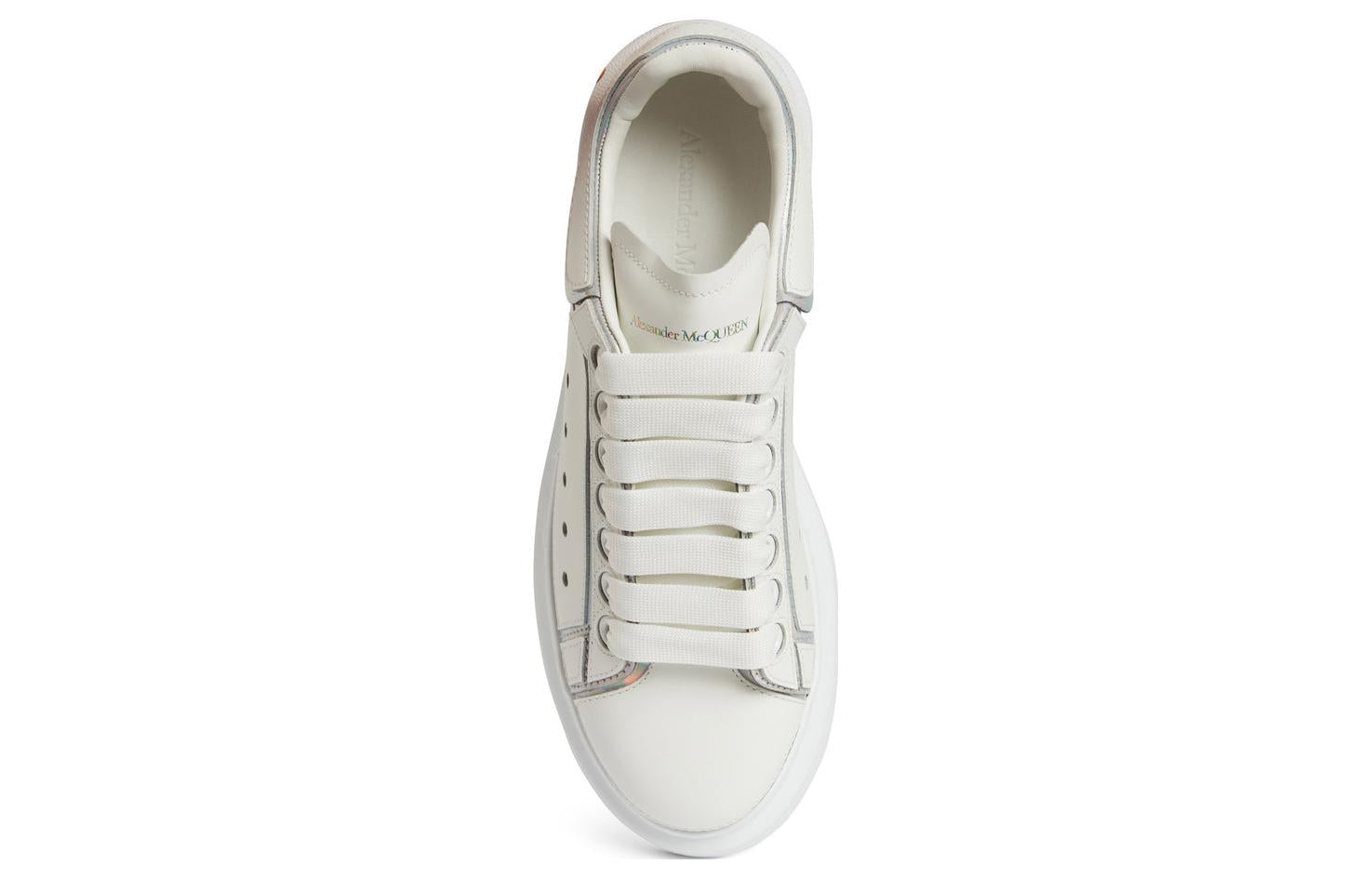 (WMNS) Alexander McQueen Oversized Sneakers 'White Silver' 708750WIBNV9989 #