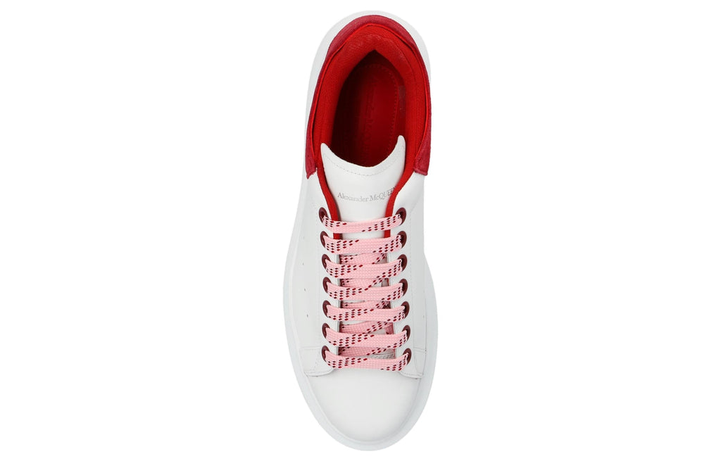 (WMNS) Alexander McQueen Oversized Sneakers 'White Red' 697103WICYA8824 #