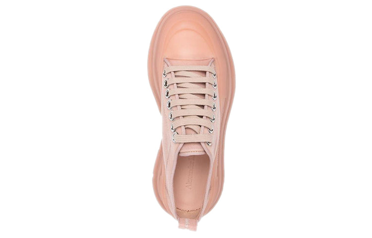(WMNS) Alexander McQueen Tread Slick Lace Up Polyamide Sneakers 'Pink' 658080W4Q316833 #