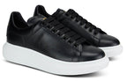 Alexander McQueen Oversized Sneaker 'Black White Sole' 553680WHGP51000 #
