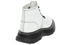 (WMNS) Alexander McQueen Tread Slick Boot 'Ivory Black' 595469WHQSG9089 #