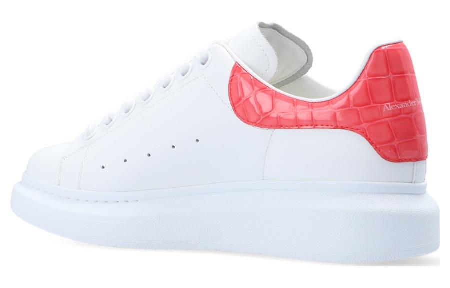 (WMNS) Alexander McQueen Oversized Sneaker 'White Pink' 553770WHXMY9663 #