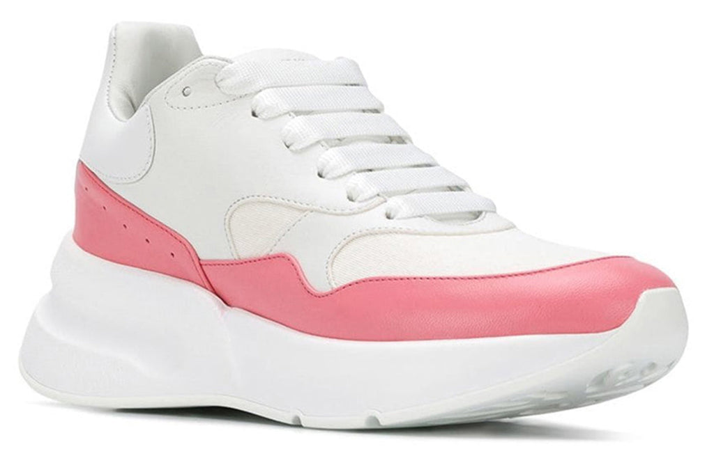 (WMNS) Alexander McQueen Oversized Runner in Nappa Calf Leather 'White Pink' 533710WHT999374 #