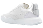 (WMNS) Alexander McQueen Court Trainer 'White Silver' 709033WIAAZ8879 #