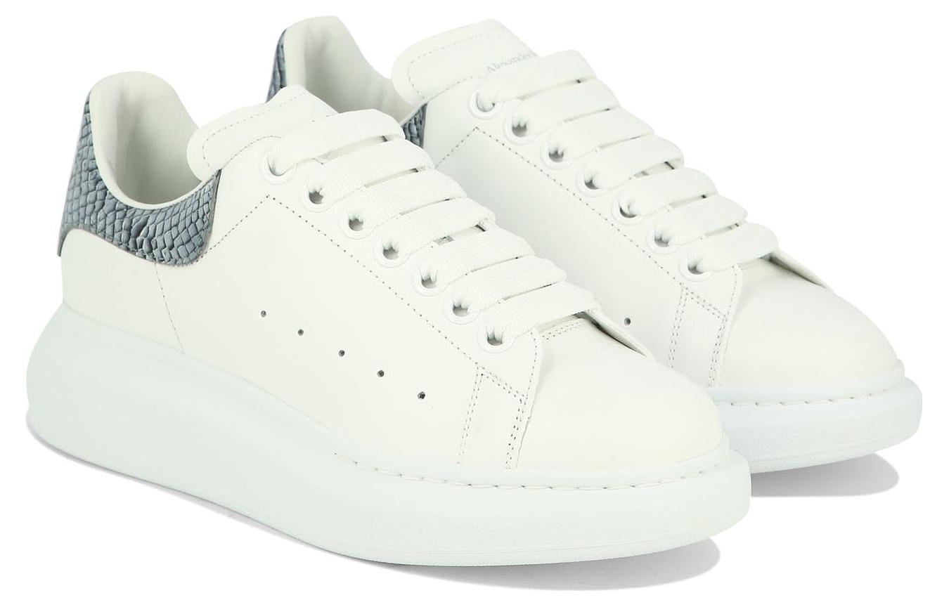 (WMNS) Alexander McQueen Oversized Shoes 'White Ice Snake' 718139WIE838857 #