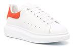 (WMNS) Alexander McQueen Oversized Sneaker 'White Orange' 553770WHGP79411 #