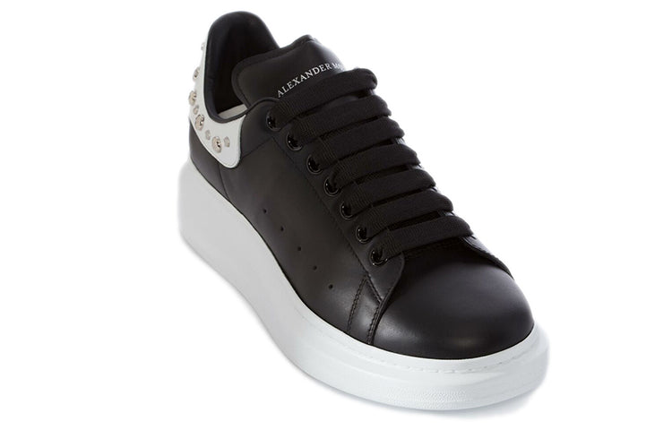 Alexander McQueen Oversized Studded Leather Sneakers 'Black' 485246WHGP51070 #