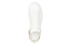 (WMNS) Alexander McQueen Oversized Leather Sneakers 'White Black' 733003WHJE58808 #