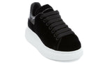 (WMNS) Alexander McQueen Oversized Sneaker 'Black Suede' 482142W4FKT1000 #
