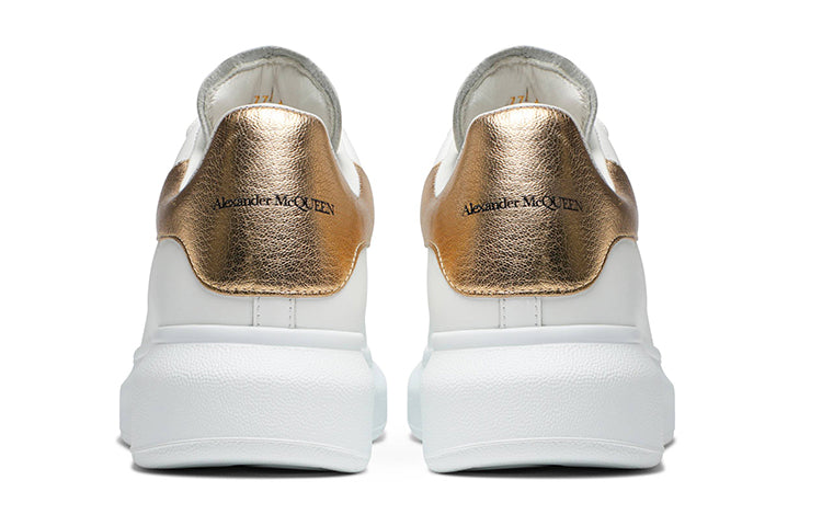 (WMNS) Alexander McQueen Oversized Sneaker 'White Light Gold' 553770WHFBU9075 #
