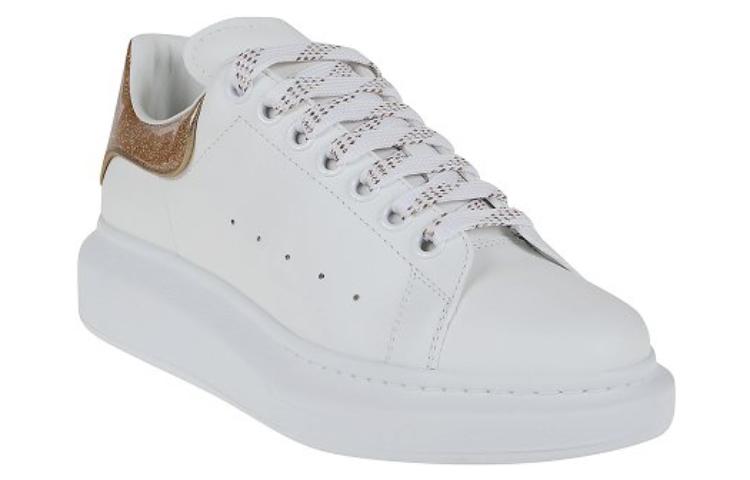 (WMNS) Alexander McQueen Oversize Sole Shoes 'White Gold' 718239WICGJ9053 #