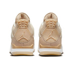 Air Jordan Retro 4-Style Sneakers – Shimmer Nude Edition