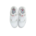 Air Jordan Retro 4-Style Sneakers – White Cement Edition