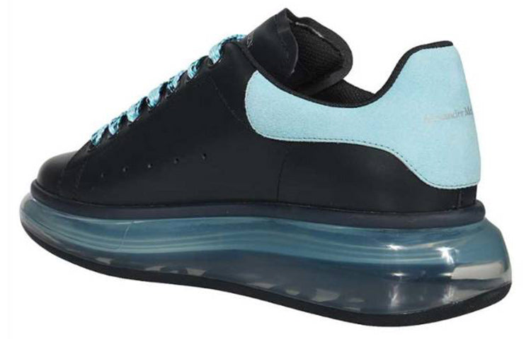 (WMNS) Alexander McQueen Oversized Sneakers 'Black Light Blue' 666893WHXMA1136 #
