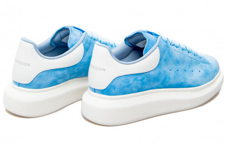 (WMNS) Alexander McQueen Suede Oversized Sneaker 'Blue' 650792WIA514437 #