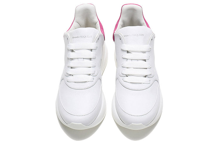(WMNS) Alexander McQueen Oversized Runner Sneakers 'White Rose Pink' 586410WHRUB9373 #